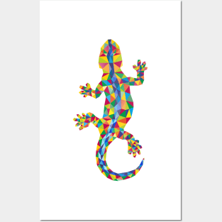 Vivid Barcelona City Lizard Posters and Art